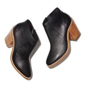 Loeffler Randall Ella Black Leather Booties Sz 5